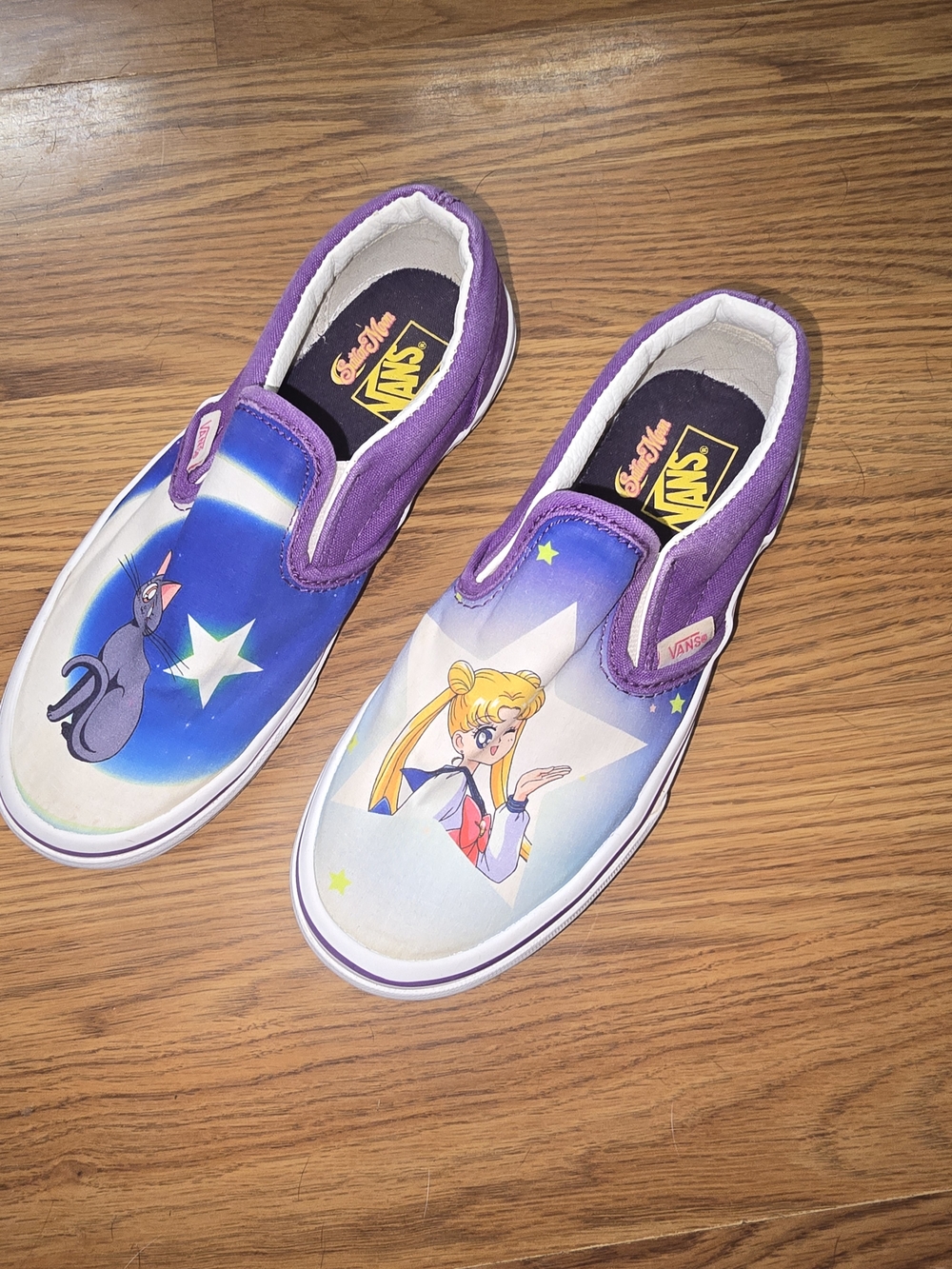 Vans Kids' Purple Sailor Moon Slip-On Shoes